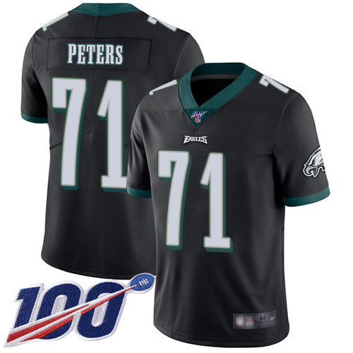 Men Philadelphia Eagles #71 Jason Peters Black Alternate Vapor Untouchable NFL Jersey Limited Player